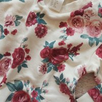 Блуза H&M Roses р. 68, снимка 2 - Бебешки блузки - 42381246