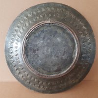 Автентичен Възрожденски сахан 19 век бакър синия медна чиния паница, снимка 10 - Други ценни предмети - 40539851