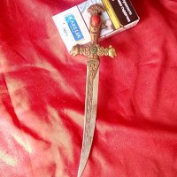 Стар метален нож за писма , снимка 1 - Антикварни и старинни предмети - 42279172