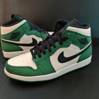 Нови зелени обувки маратонки Кецове Nike Air Jordan 1 Pine Green размер 44 Номер 28см стелка shoes , снимка 7 - Кецове - 40459762