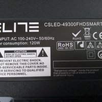 телевизор    Elite csled- 49300FHD SMART   на части