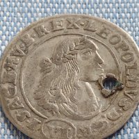 Сребърна монета 6 кройцера 1671г. Леополд първи Кремниц Унгария 13774, снимка 5 - Нумизматика и бонистика - 42890187
