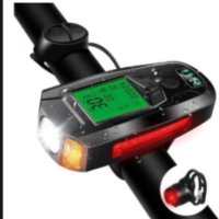 Велокомоютър Комплект светлини за велосипед със скоростомер, USB акумулаторен компютър за велосипед, снимка 2 - Аксесоари за велосипеди - 44242820