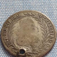 Сребърна монета 20 кройцера 1768г. Мария Терезия Виена Австрия 14942, снимка 6 - Нумизматика и бонистика - 42871693