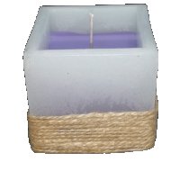 лавандула ароматна свещ, снимка 1 - Ръчно изработени сувенири - 37941762