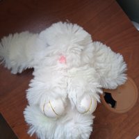 Плюшено бяло зайче , снимка 3 - Плюшени играчки - 40040190