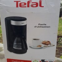 Tefal Deflini Plus Стъклена кафеварка с елементи от неръждаема стомана 10-15 чаши, 1000 W, черна , снимка 4 - Кафемашини - 31237074