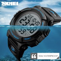 Солиден водоустойчив мъжки спортен часовник SKMEI кварц LED 1025 1258, снимка 7 - Мъжки - 37374676