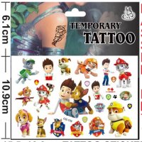 7 вида Пес патрул Paw patrol кучета Tattoo татос татуировка временна детска, снимка 3 - Други - 37439802