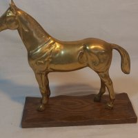 Бронзова статуетка кон, снимка 1 - Статуетки - 38264364