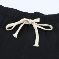 Дамски панталон с висока талия в черно, снимка 8 - Панталони - 40534639