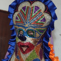 Кукерска маска, гугла, уникат, арт, ръчна изработка, декорация , снимка 7 - Декорация за дома - 41588628