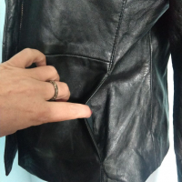 Дамско яке тип сако от естествена кожа "The Keenan leather" company , снимка 6 - Якета - 36507936