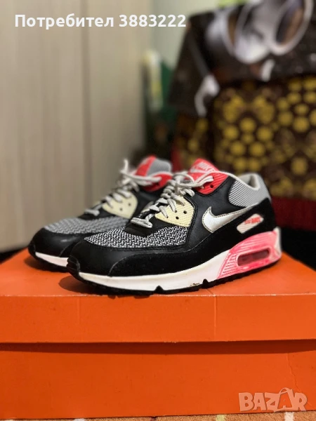 Nike Air Max 90 LE GS ‘Black Metalic Silver, снимка 1