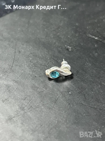 Сребърна обеца , снимка 1