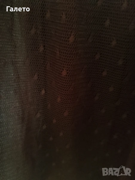 Черна пола с ластик на талията     , снимка 1