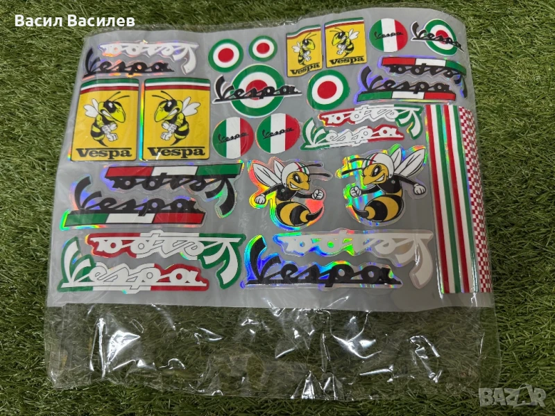 Светлотразителен комплект лепенки за Vespa, снимка 1