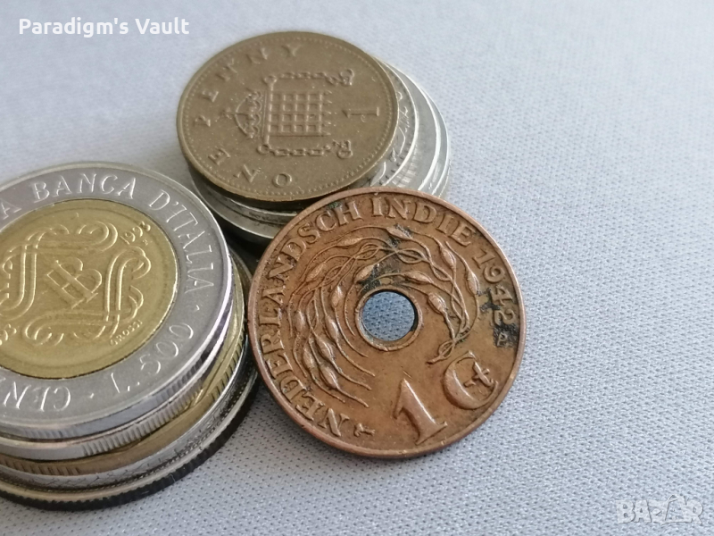 Монета - Холандска Индия - 1 цент | 1942г., снимка 1