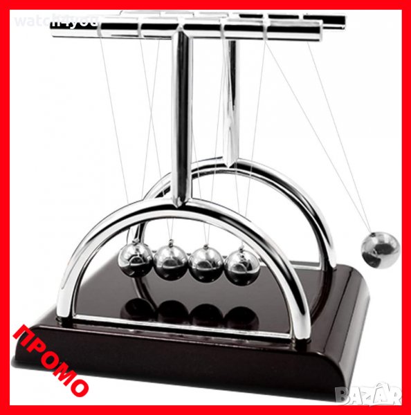 НОВА ЛЮЛКА НА НЮТОН.БЛЪСКАЩИ ТОПЧЕТА.ПЕРПЕТУУМ МОБИЛЕ.ЛЮЛКАТА НА НЮТОН.МАХАЛОТО НА NEWTON, снимка 1