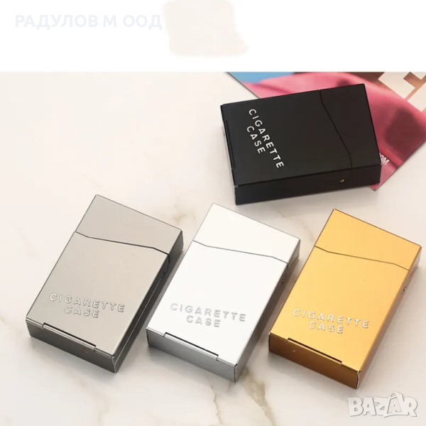 Табакера / Кутия за цигари 80мм метална / 7715, снимка 1