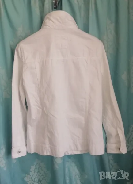 Дамско дънково бяло яке , снимка 1