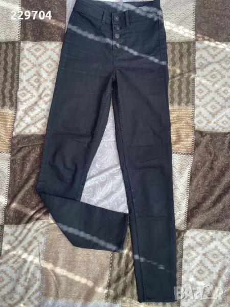 Дамски черни дънки H&M с висока талия, снимка 1