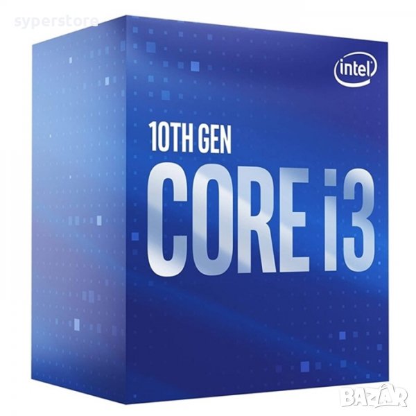 Процесор за компютър, CPU Intel Core i3-10100F, 4C, 8T, 3.6, 6M, s1200, Box, SS300200, снимка 1