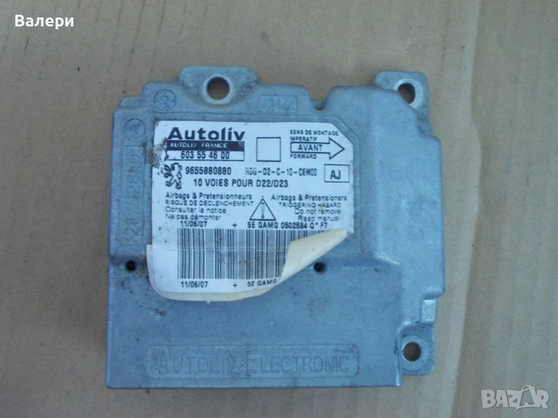 Модул за AIRBAG Autoliv 9655880880 за PEUGEOT 407SW, снимка 1