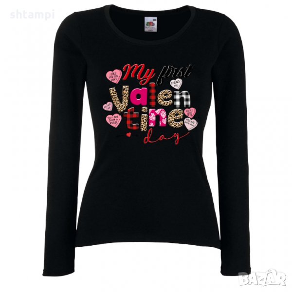 Дамска тениска My 1st Valentine Day 1, снимка 1