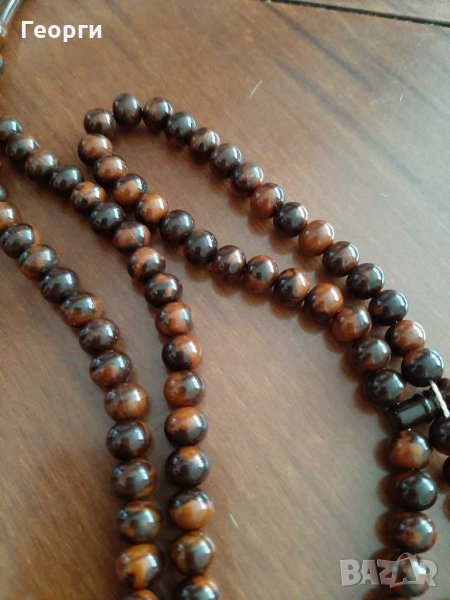 Тъмно кафява броеница, снимка 1