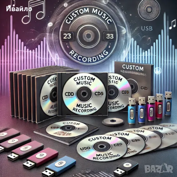 Персонализирано записване на музика – CD & USB флашки, снимка 1
