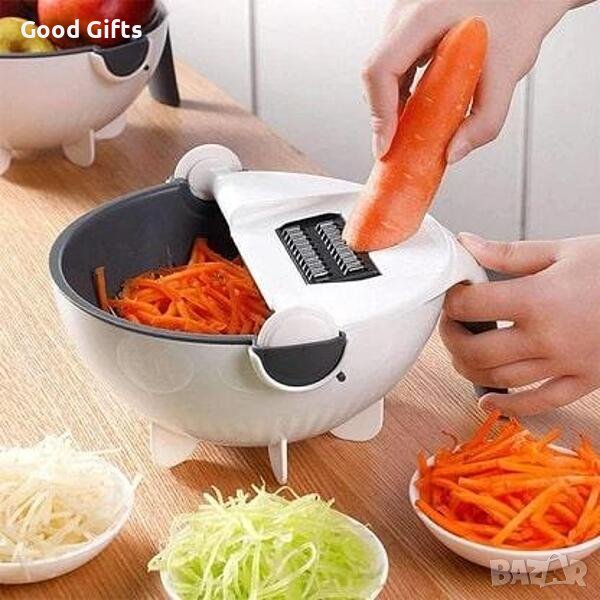 Мултифункционална купа с ренде и цедка Magic Vegetable Cutter 8 в 1, снимка 1