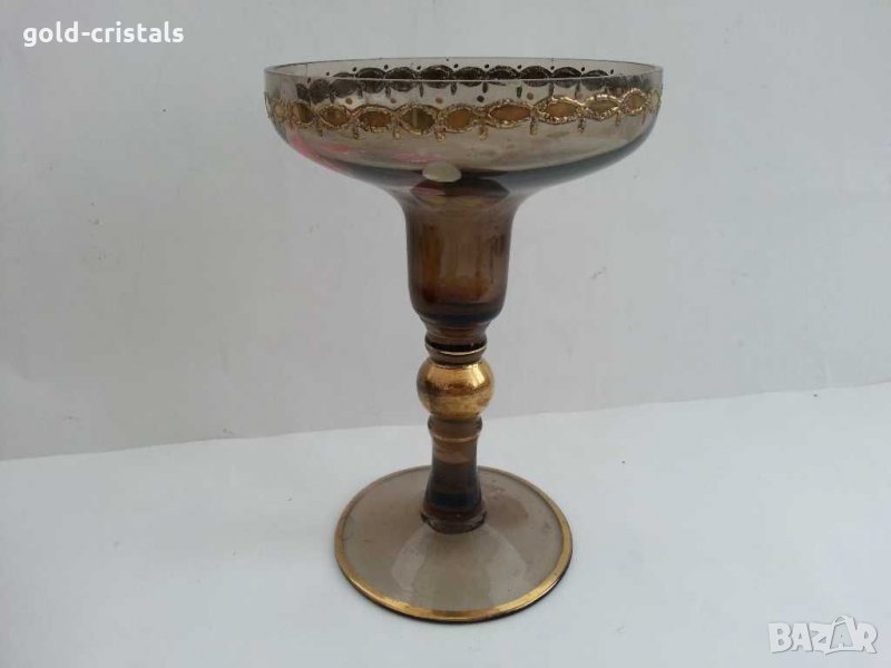 Ретро свещник с позлата, снимка 1