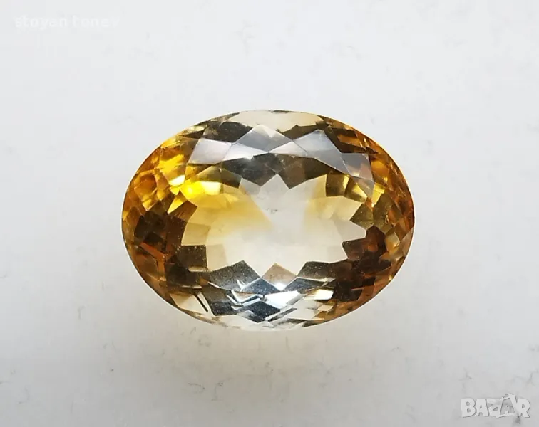 Рядък двуцветен цитрин с невероятен блясък и тегло 11.63кт.! Нов!, снимка 1