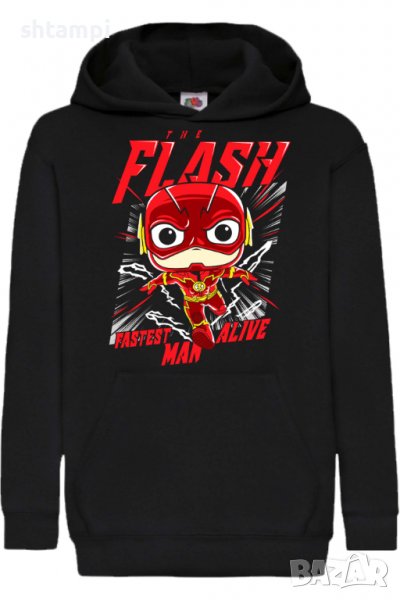 Детски Суитчър/Суитшърт Funko The flash,Игра,Подарък,Изненада,Забавление,Рожден Ден, снимка 1