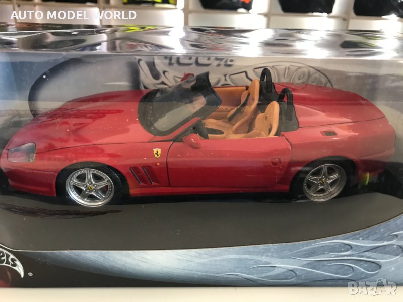 HOT WHEELS метална колекционерскнова количка FERRARI 550 1:18NEW, снимка 1