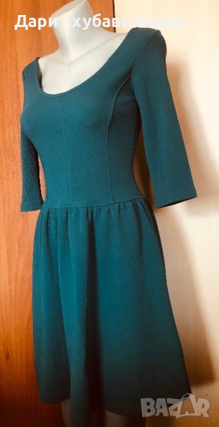 Страхотна зелена еластична рокля “Breshka”🍀❤️S,M❤️🍀арт.393, снимка 1