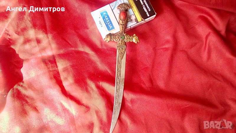 Стар метален нож за писма , снимка 1