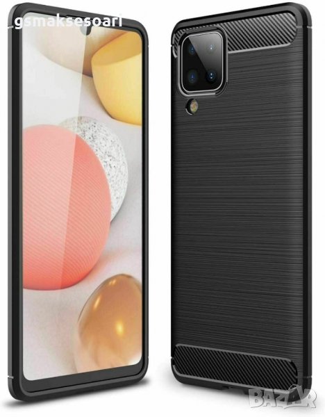 Samsung Galaxy A12 - Удароустойчив Кейс Гръб CARBON, снимка 1