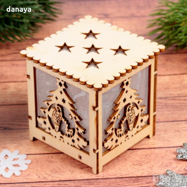 2619 Светеща коледна играчка с LED светлина 6.5см, снимка 1