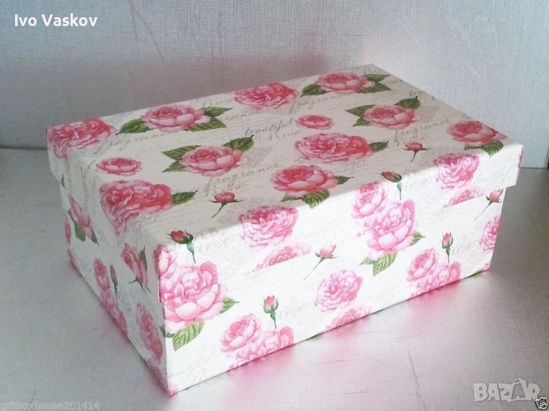 декоративна кутийка с рози, снимка 1