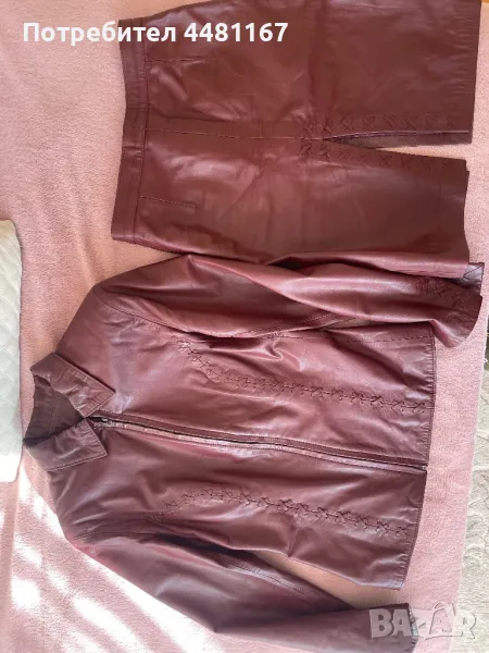 Кожен комплект яке и пола нови, снимка 1