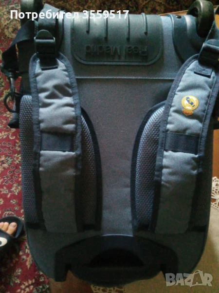 оригинална раница с колелца на реал мадрид, снимка 1