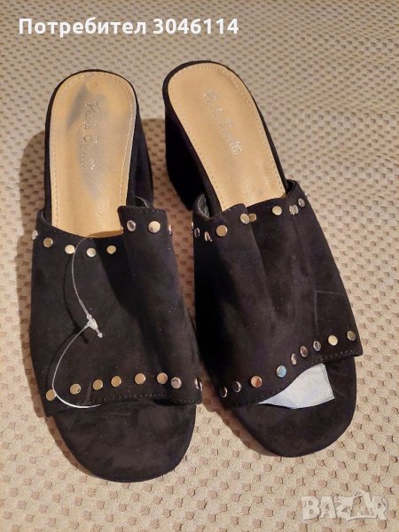 Дамски чехли велур, снимка 1