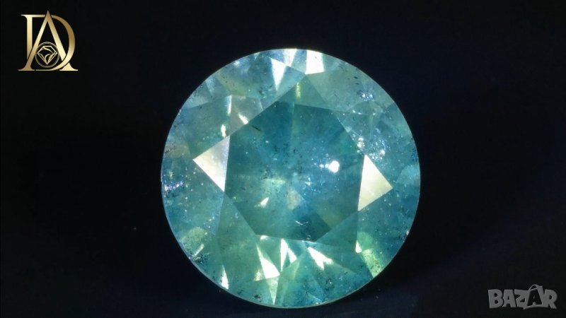 Естествен Диамант със Синьо-Зелен Цвят 0.55 карата, снимка 1