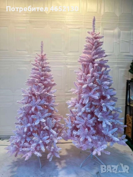 Розова коледна елха 180см-210см, снимка 1