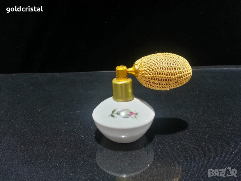 Стар немски порцелан шише за парфюм, снимка 1
