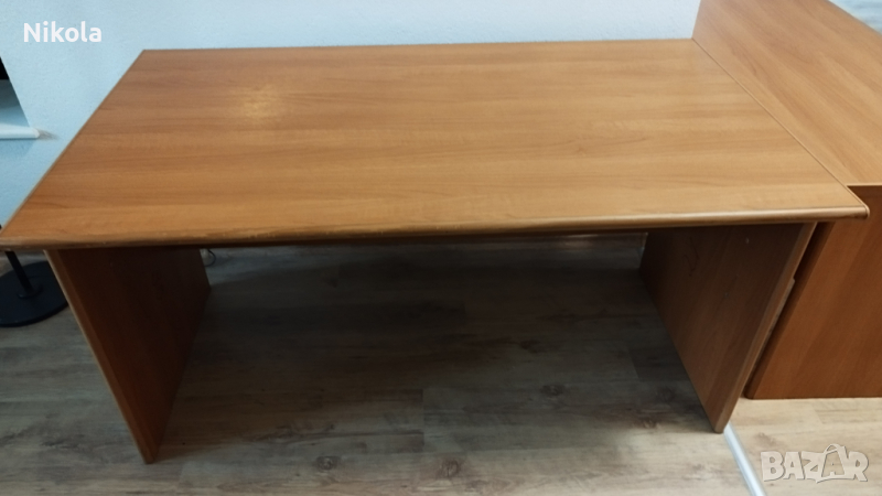 Бюро голямо  - офис маса 140/80/73см цвят дъб, снимка 1