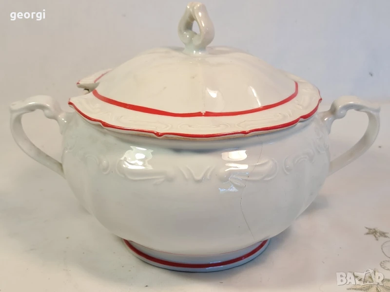 български порцеланов бароков супник Изида   26/4, снимка 1