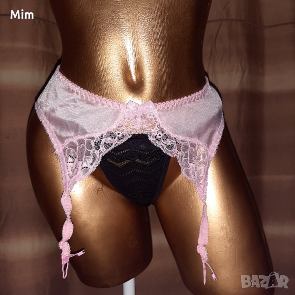  Резервирани М Розов дантелен колан с жартиери , снимка 1